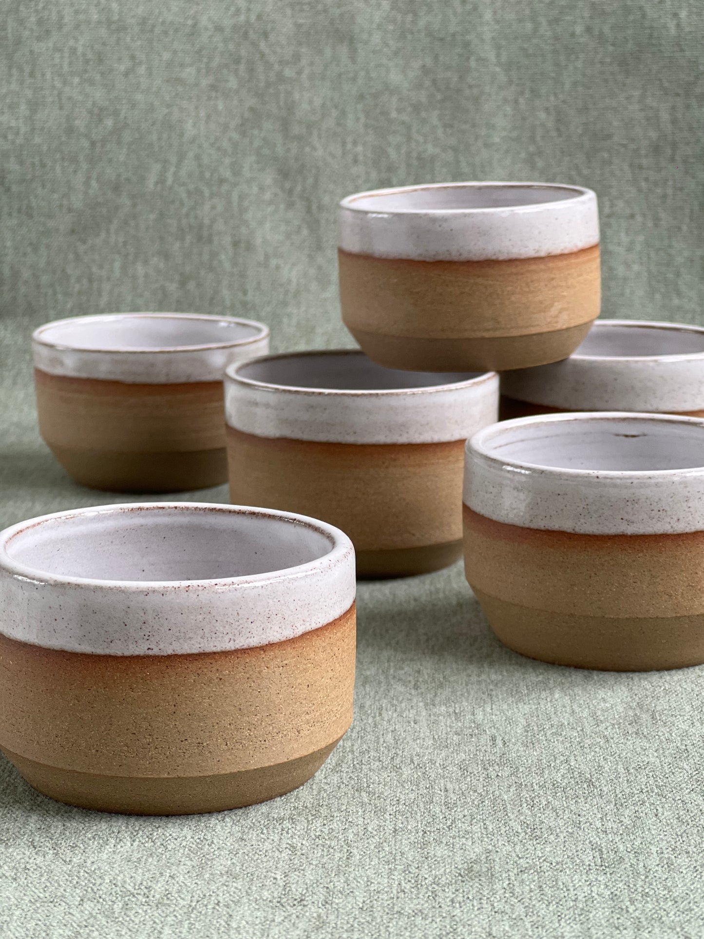 White x Toasted flat white cups