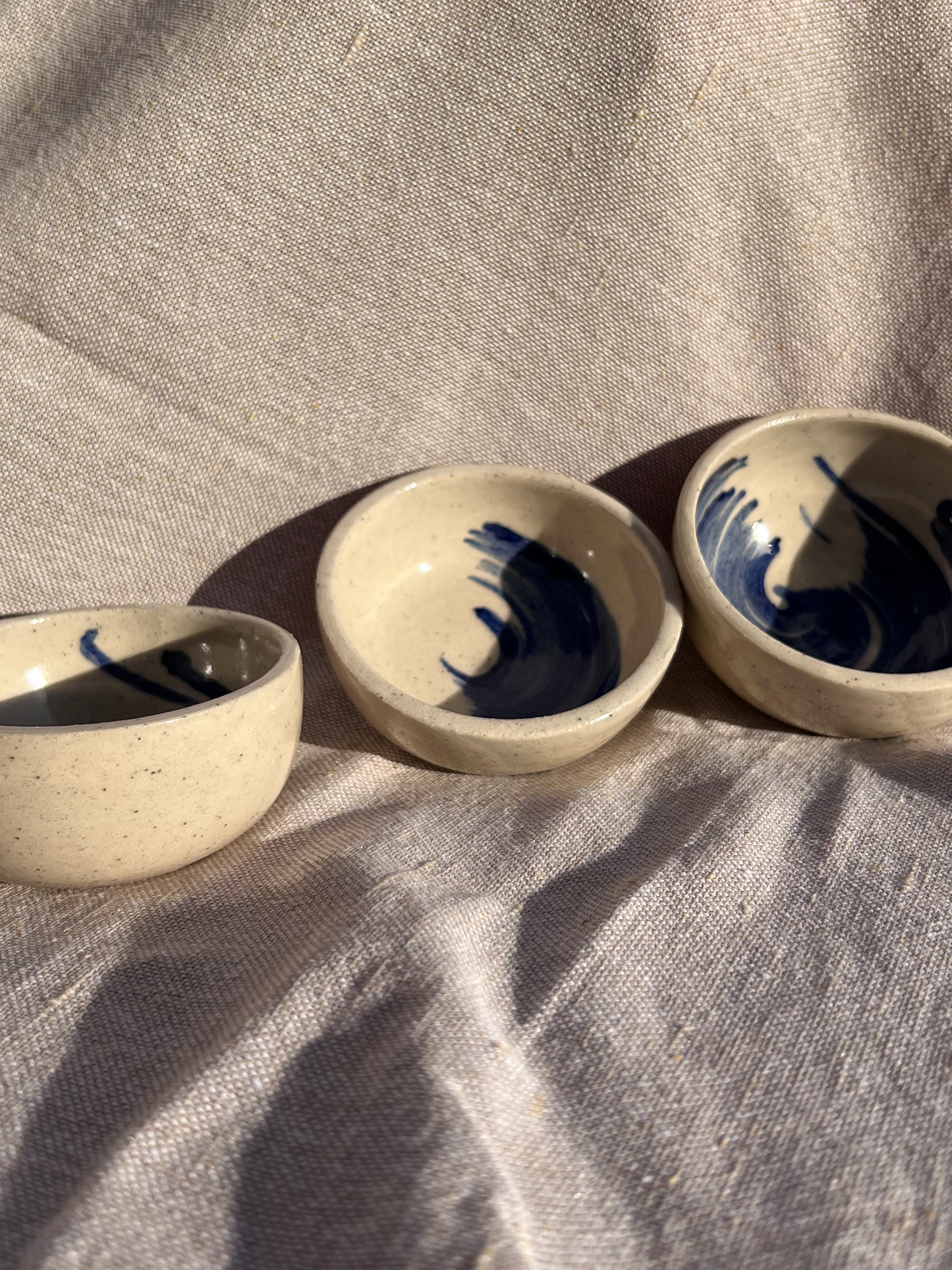 Small Pots- Blue Sroke