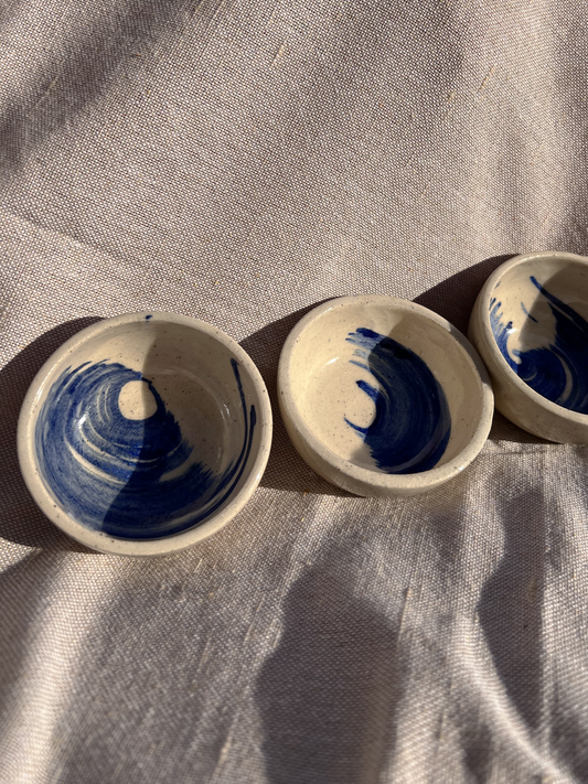Small Pots- Blue Sroke