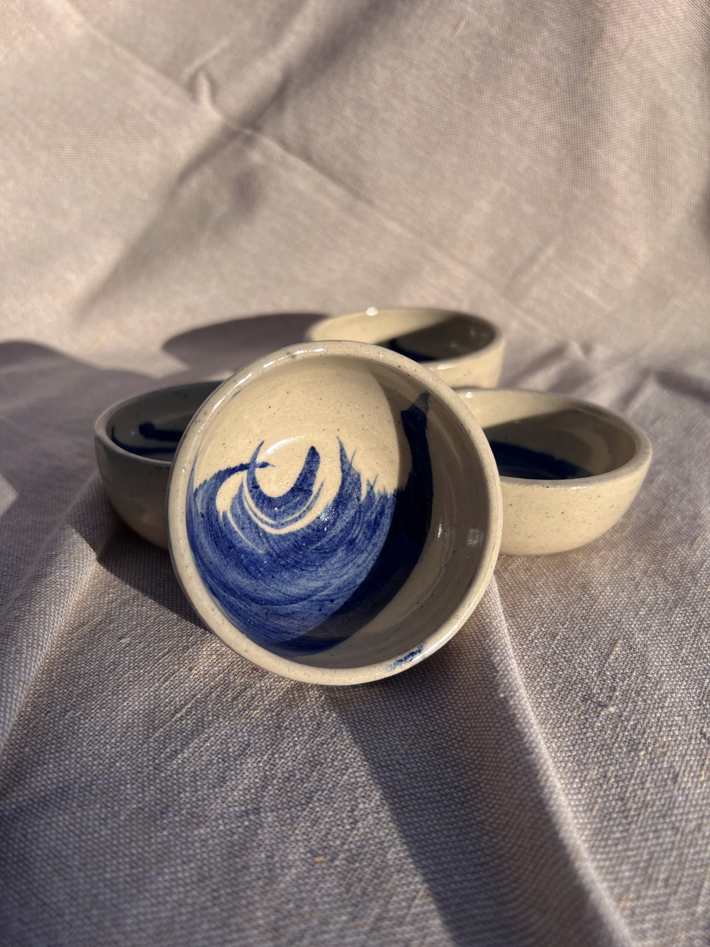 Small Pots- Blue Sroke